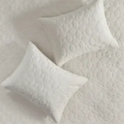 Bedspreads & Coverlets-Kirkland's Home Faux Velvet California King 3-Pc. Coverlet Set White