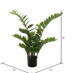 Trees & Topiaries-Kirkland's Home Faux Zamifolia Bush Potted Plant