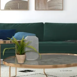 Arrangements & Greenery-Kirkland's Home Fern Bush In Distressed Ivory Planter Green