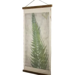 Wall Plaques-Kirkland's Home Fern Leaf Scroll Tapestry Green
