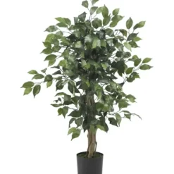 Trees & Topiaries-Kirkland's Home Ficus Silk Tree, 3 Ft.