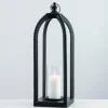 Lanterns-Kirkland's Home Fieldstone Beaded Lantern, 27 In. Black