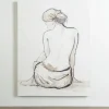 Canvas Art-Kirkland's Home Figural Elegance Canvas Art Print Black/White
