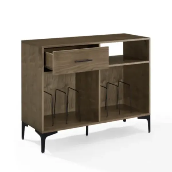 Tv Stands & Media Consoles-Kirkland's Home Finn Record Storage Media Cabinet Brown