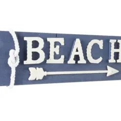 Wall Quotes & Signs-Kirkland's Home Fir Beach Arrow Coastal Wall Plaque Blue