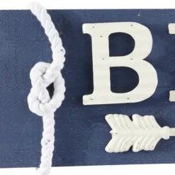 Wall Quotes & Signs-Kirkland's Home Fir Beach Arrow Coastal Wall Plaque Blue