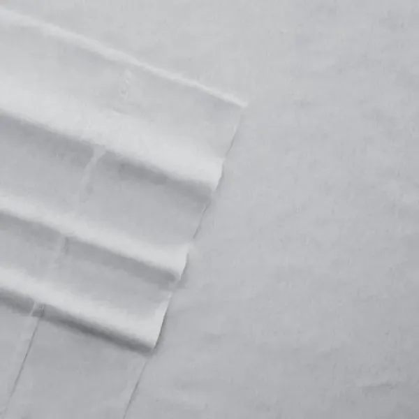 Bed Sheets-Kirkland's Home Flannel Cotton 4-Pc. Queen Bed Sheet Set Gray