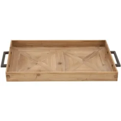 Decorative Trays-Kirkland's Home Flat Leaf Tray Gold