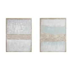 Canvas Art-Kirkland's Home Flatland Glitter Canvas Art Prints, Set Of 2 Multi