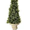 Trees & Topiaries-Kirkland's Home Flocked Sage Cone In Urn Arrangement, 24 In.