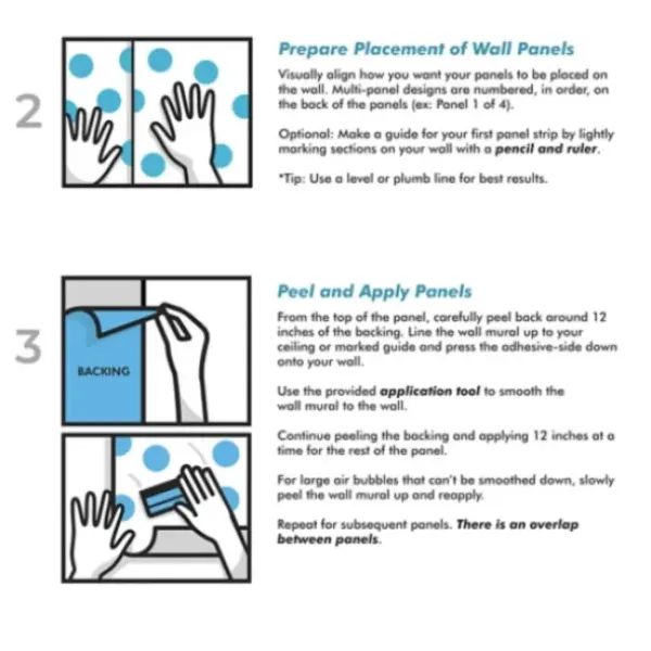 Wall Murals & Wall Decals-Kirkland's Home Floral Birds Peel And Stick Wall Mural Blue/Yellow
