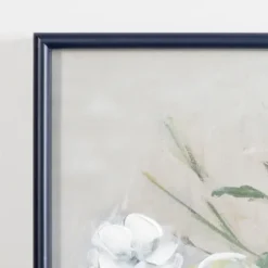 Framed Art-Kirkland's Home Floral Framed Canvas Art Print White
