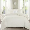 Comforters-Kirkland's Home Floral Full/Queen 4-Pc. Comforter Set White
