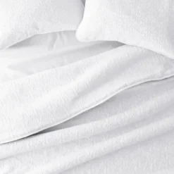 Quilts-Kirkland's Home Floral Stitch 2-Pc. Twin Quilt Set White