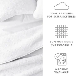 Quilts-Kirkland's Home Floral Stitch 2-Pc. Twin Quilt Set White