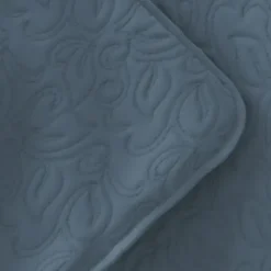 Quilts-Kirkland's Home Floral Stitch 2-Pc. Twin Quilt Set Blue