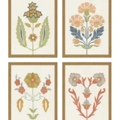 Framed Art-Kirkland's Home Flourish Framed Art Prints, Set Of 4 Multi