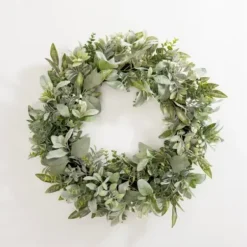 Wreaths-Kirkland's Home Flourishing Ery Mix Wreath Green