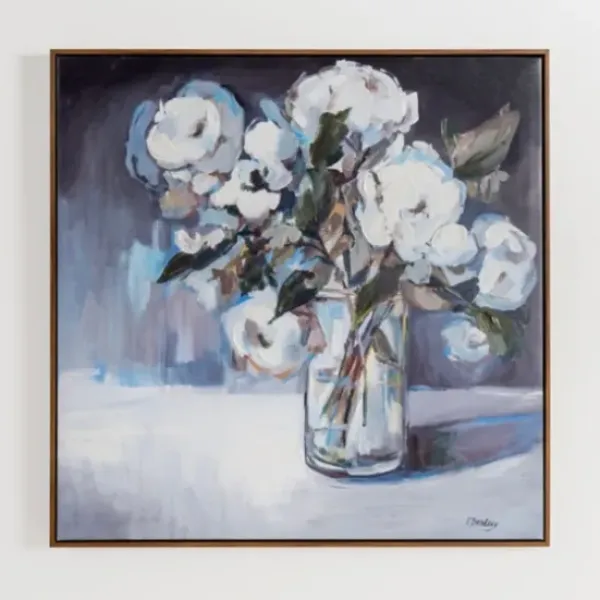 Canvas Art-Kirkland's Home Flower S Bouquet Canvas Art Print Blue