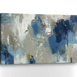 Canvas Art-Kirkland's Home Fluttered Giclee Canvas Art Print Gray/Blue