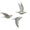 Wall Plaques-Kirkland's Home Flying Birds Wall Sculptures, Set Of 3 Silver