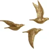 Wall Plaques-Kirkland's Home Flying Birds Wall Sculptures, Set Of 3 Gold