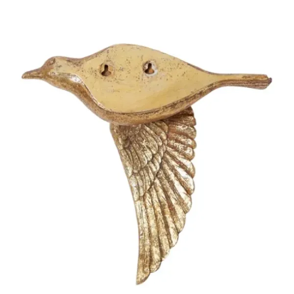 Wall Plaques-Kirkland's Home Flying Birds Wall Sculptures, Set Of 3 Gold
