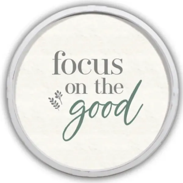 Wall Quotes & Signs-Kirkland's Home Focus On The Good Round Framed Plaque White