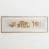 Framed Art-Kirkland's Home Foil Strokes Embossed Framed Art Print Gold