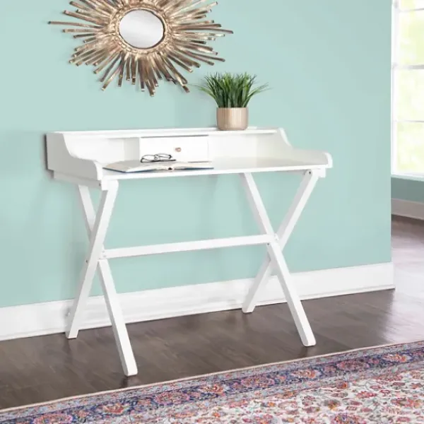 Office Furniture-Kirkland's Home Folding Caty Desk White