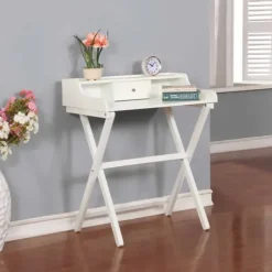 Office Furniture-Kirkland's Home Folding Caty Desk White