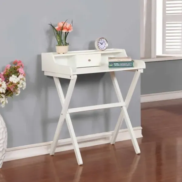 Office Furniture-Kirkland's Home Folding Caty Desk White