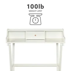 Office Furniture-Kirkland's Home Folding Caty Desk White