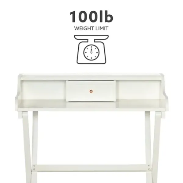 Office Furniture-Kirkland's Home Folding Caty Desk White