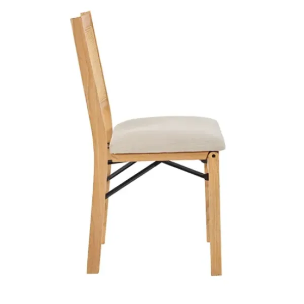 Accent Chairs-Kirkland's Home Folding Rat Cane Back Cushioned Chair Tan