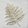 Wall Plaques-Kirkland's Home Foliole Relief Gold Leave Ii Wall Art White/Gold