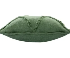 Pillows-Kirkland's Home Forest Fringe Diamond Pillow, 20 In. Green