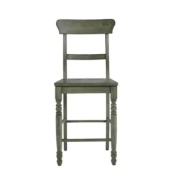 Bar Stools & Counter Height Stools-Kirkland's Home Forest Ladder Back Counter Stools, Set Of 2 Green