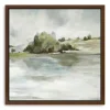Framed Art-Kirkland's Home Forest Look Out Framed Canvas Art Print Gray/White/Green