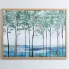 Framed Art-Kirkland's Home Forest Peak Wood Framed Art Print Blue/Green