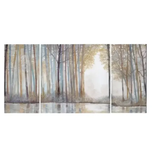 Canvas Art-Kirkland's Home Forest Reflections Canvas Art Prints, Set Of 3 Multi