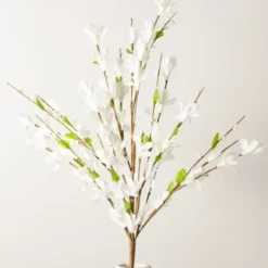 Stems & Bouquets-Kirkland's Home Forsythia Stem, 30 In. White