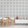 Wall Murals & Wall Decals-Kirkland's Home Four-Leafed Pattern Peel And Stick Wall Mural Black/White