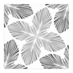 Wall Murals & Wall Decals-Kirkland's Home Four-Leafed Pattern Peel And Stick Wall Mural Black/White