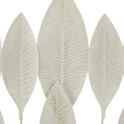 Wall Plaques-Kirkland's Home Framed Cut-Out Leaves Wall Plaque White