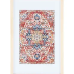 Wall Plaques-Kirkland's Home Framed Textile Wall Plaque Red