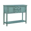 Console Tables-Kirkland's Home Franny Distressed Console Table Blue