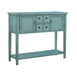 Console Tables-Kirkland's Home Franny Distressed Console Table Blue