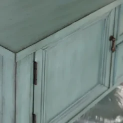 Console Tables-Kirkland's Home Franny Distressed Console Table Blue