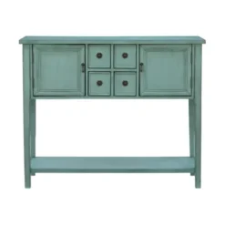Console Tables-Kirkland's Home Franny Distressed Console Table Blue